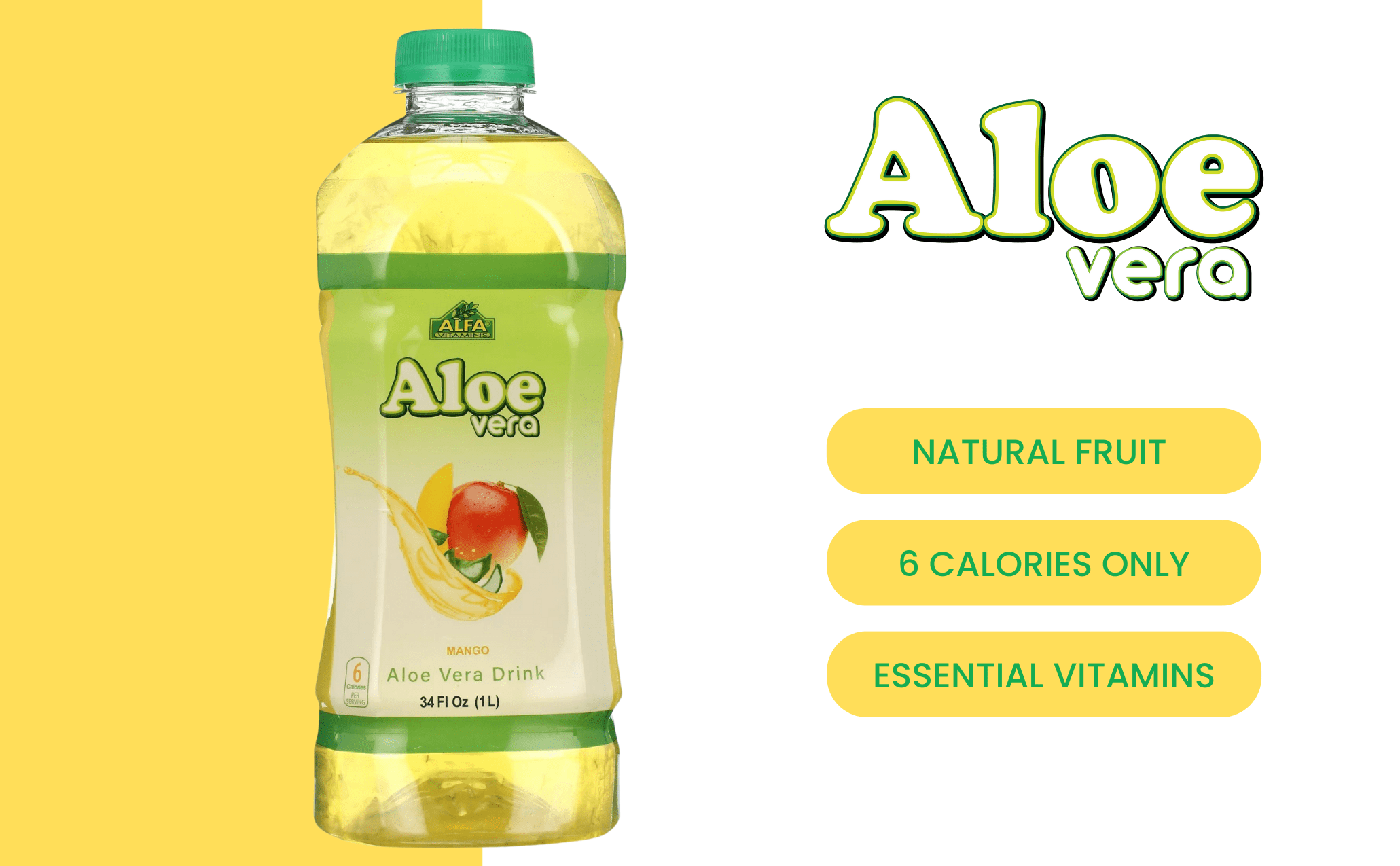 ALFA VITAMINS® Aloe Vera Drink - Mango