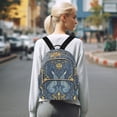thumbnail image 7 of FORMRS Mini Backpack Purse for Women Travel Daypack Casual Shoulder Bag, Yellow Forest Pattern, 7 of 7