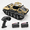 【yellow】full Proportional Rc Tank With 2 Batteries, variant on Rc Tank Armored Fighting Car With Led Lights 2.4g Remote Control 1:16 Scale All-terrain Vehicle Dualr Drive Door Open (【yellow】 F