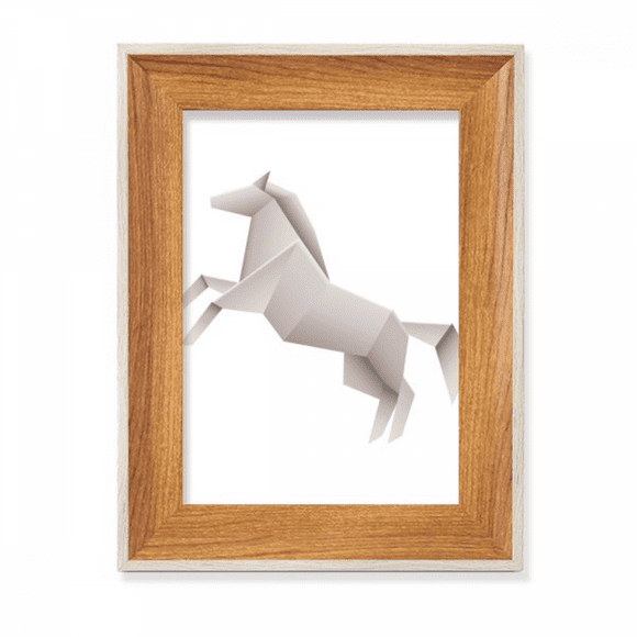Origa Geometric House Pattern Desktop Wooden Photo Frame Display Picture Art Painting Multiple Sets