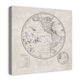 thumbnail image 2 of Creative Products Round World Map Distressed 24x24 Canvas Wall Art, 2 of 5