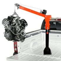 Truck-Mounted Crane Hoist Pickup Truck Crane with Electric Winch 3500 lb 12V, Jib Cranes with 360° Swivel, Electric Truck Crane for Transport & Construction