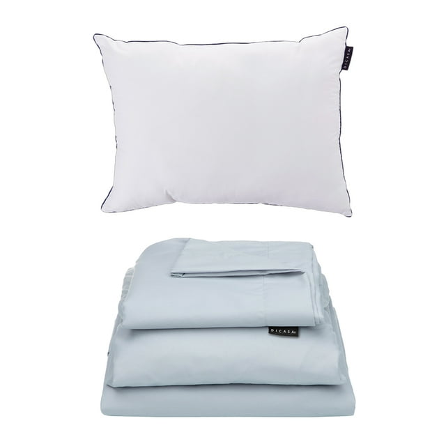 Sábanas Individual DICASA Softy Platino + Almohada One