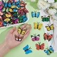 thumbnail image 2 of 100Pcs PVC Artificial Butterfly Decorations Colorful Reusable Butterflies Decor with Metal Safety Pins for Dining Table Office Home Wall Ornaments for DIY, 2 of 9