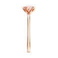 thumbnail image 4 of Rosec Jewels 1 Ct Lab Grown Pink Diamond Solitaire Ring (IGI Certified) - VS1 Grade, 14K Rose Gold, US 4.50, 4 of 9