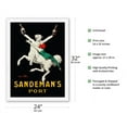 thumbnail image 2 of Sandeman’s Port Wine - Vintage Portuguese Advertising Poster by Jean D'Ylen c.1926 - Japanese Unryu Rice Paper Art Print 24 x 32 in, 2 of 4
