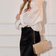 thumbnail image 3 of Bolso de noche plisado Kseymeir Clutch Purse para mujer, dorado, 3 of 7