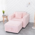 thumbnail image 3 of Pink Modular Single 44.9" - Very Comfortable & Fashionable. Foam Filler. Detachable Washable Cushions. Hydraulic Lift Storage. Contemporary Design For Living Room. 2 Soft In Versatile Seating, 3 of 6