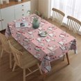 thumbnail image 2 of Pink Cow Sweater Pattern Rectangle Tablecloth 60"x84",Waterproof Polyester Rectangle Table Cloth, Wipeable Spillproof Polyester Tablecloth for Dining, Camping, Indoor and Outdoor, 2 of 5