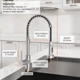 thumbnail image 2 of Grifo de cocina OWOFAN Industrial con pulverizador desplegable, 2 of 6