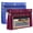 Blue+Wine Red, variant on 1inch Expandable Pencil Pouch for 3 Ring Binder, 2 Pack Large Capacity Pencil Pouch with Zipper, Three Ring Clear Binder Pencil Case Suitable for School and Office (Orange+Blue)