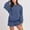 Navy, variant on Womens 2 Piece Outfits no boundaries Round-Neck Long Sleeve Sweatshirt Shorts Casual Suit Sets Pink S