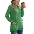 thumbnail image 6 of Ftwytp Womens Sweatshirt Crewneck Long Sleeve Trendy Casual Shirts Basic Solid Color Loose Tunic Tops, 6 of 6