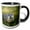 Black/White, variant on 3drose, Peru, Manu River Region. Giant River Otter Wildlife - Sa17 Gje0120 - Gavriel Jecan, 11oz Mug