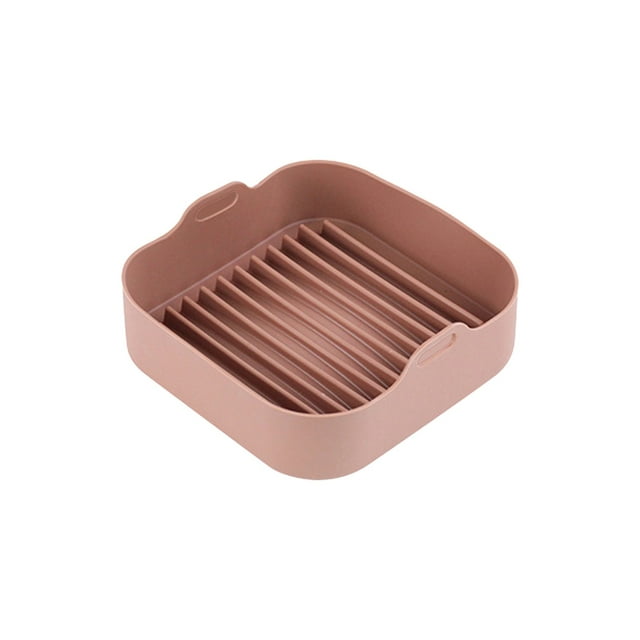 Dvkptbk Air Fryer Silicone Doublure, Ensemble de Pot en Silicone pour Friteuse à Air Chaud Ninjas, Plateau de Cuisson en Silicone Réutilisable pour Friteuse à Air, Panier pour Friteuse à Air Instantanée
