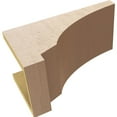 thumbnail image 6 of 8"W x 16"D x 8"H Wide Moab Rough Cedar Woodgrain TimberThane Corbel, Primed Tan, 6 of 6