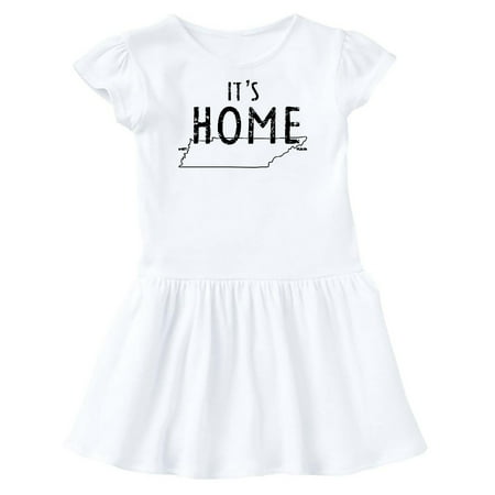 

Inktastic It s Home- State of Tennessee Outline Distressed Text Gift Toddler Girl Dress