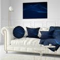 thumbnail image 3 of Designart 3D Wave Glowing Particles - Spacescape Throw Pillow - 12x20, 3 of 5
