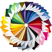 Hairbow Center Merino Wool Blend Felt Crafting Sheets Adhesive Backed, 8 5/8 x 11 5/8 Inch, Black