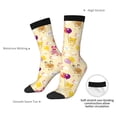 thumbnail image 2 of Yiaed Rabbit And Balloon Print Great elasticity Crew Socks Sports socks for Men and Women, 2 of 5