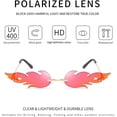 thumbnail image 3 of Gafas de sol sin montura para mujer, modernas, vintage y creativas., 3 of 5