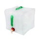 thumbnail image 2 of Bolsa de Agua Plegable de 4 Piezas, Botellas de Agua Potable Plegables y Portátiles de 20 L Bolsa de Agua Plegable, Contenedores de Agua Reutilizables para Acampar Senderismo, 2 of 5