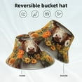 thumbnail image 2 of Balery Bucket Flower Cow Sombreros para el sol para hombre y mujer, sombrero de pescador con UPF 50+, 2 of 6