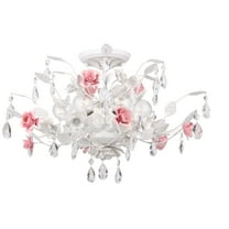 4850-WW Crystorama Lighting Lola - Six Light Semi-Flush Mount