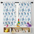 thumbnail image 5 of Blackout Kids Curtains,Blue Butterfly Pattern Childrens Insulated Curtains Set Of 2,Bedroom Essentials,Toddler Room Decor 42"x54", 5 of 5
