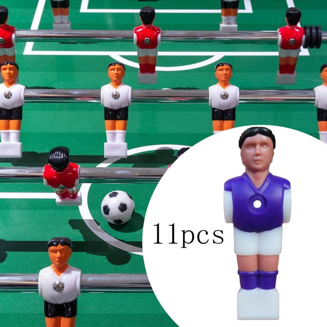 11 piezas de repuesto para es de fútbol de mesa, entretenimiento para hombres de fútbol de mesa Violeta Cola Hombres de fútbol