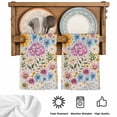 thumbnail image 5 of Sunflower Vintage Kitchen Towels Set of 1, Colorful Flowers Summer Botanical Retro Art Absorbent Dish Towels for Kitchen, Microfiber Hand Towel, Quick Drying Tea Towel Decorative Dishcloths, 5 of 7