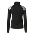 thumbnail image 6 of TRUBKH Long Sleeve Shirts for Women Turtleneck Tops for Women Going Out Tops for Women Skinny Jeans for Women Shirt Long-sleeved Mesh High-neck T-shirt Top Blouse Knit Tops for Women Black M, 6 of 9