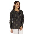 thumbnail image 2 of Moomaya Womens Printed Top Long Sleeve Ethnic Indian Cotton Tunic Shirt, 2 of 7