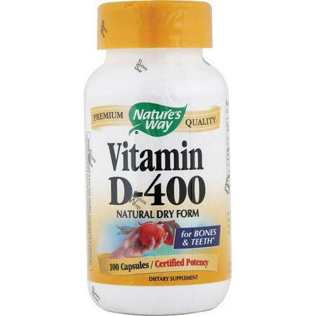 Nature's Way Vitamin D 400 IU Dry Capsules, 100 each