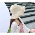 thumbnail image 3 of CoCopeaunts Straw Hat for Womens Wide Brim Fishing Hats Foldable Bucket Hat UV Protection Outdoor Travel Beach Hat 2023, 3 of 7