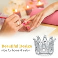 thumbnail image 2 of Porta pinceles de uñas con diseño de corona dorada vintage, ideal para salón y hogar, 2 of 7