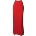thumbnail image 3 of FashionOutfit Women's Stylish Fold Over Flare Long Maxi Skirt, 3 of 4
