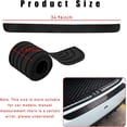 thumbnail image 2 of Yazoeia Car Rear Bumper Protector Guard, Auto Scratch-Resistant Rubber Trunk Door Entry Guard Accessory, Universal Non-Slip Vehicle Trunk Door Sill Protector for Most Cars (35"×2.7", CJC912-115551, 2 of 6