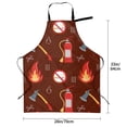 thumbnail image 2 of Kdxio Fire Extinguisher Apron with Pockets Adjustable Kitchen Aprons for Men Women Waterproof Aprons for Cooking,Drawing,Crafting, Baking Household Cleaning, 2 of 8