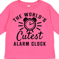 thumbnail image 4 of Inktastic The Worlds Cutest Alarm Clock Boys or Girls Long Sleeve Toddler T-Shirt, 4 of 5
