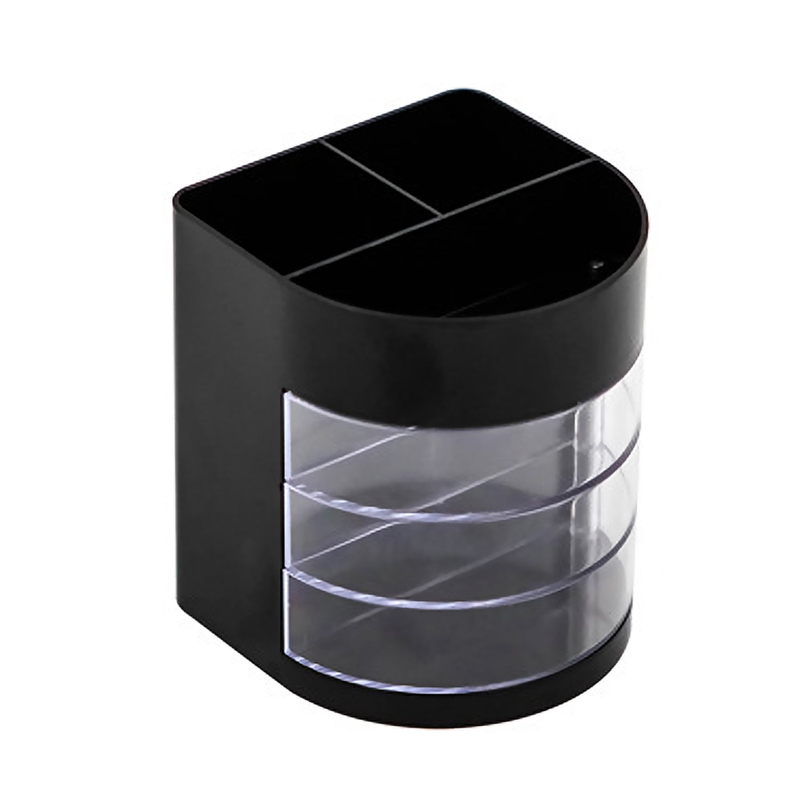 tooloflife Plastic Office Desk Pen Bin Organizer with 3 Mini Drawer Desk Storage Case Office