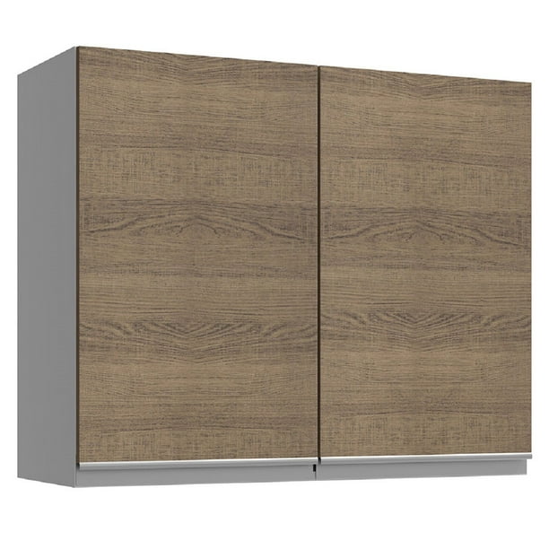 Alacena 2 Puertas 2 Compartimentos Madesa 80 Cm Marron G258009BGL