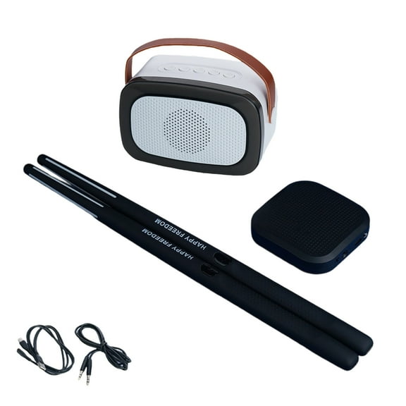 Electric Air Drum Set Digital Air Drum with Drumsticks Portable 3D Motion Sensing Air Drum Percussion Accessories