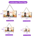 thumbnail image 5 of Happy Thanksgiving Newfoundland with Turkey Pumpkins Autumn Vibes Landscape Wood Sign Newfie Dog Lover Gifts Hanging Wall Home Decor - 12018, 5 of 5