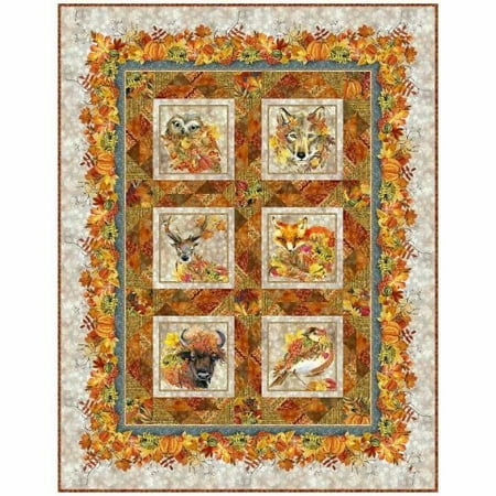 Our Autumn Friends Quilt Pattern 55in x 71in By Jason Yenter~ in The Beginning Fabrics