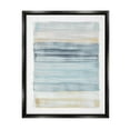 thumbnail image 5 of Stupell Industries Tranquil Blue Beige Stripes Pattern Casual Painting Jet Black Framed Floating Canvas Wall Art, 16x20, by Dan Meneely, 5 of 5