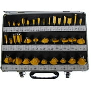 35 Piece Carbide Router Bit Tools Set W/ Case - 1/2 Inch Shanks
