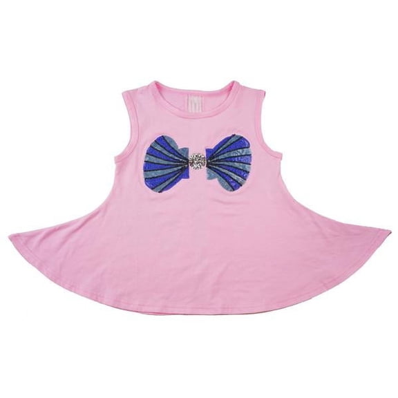 Wenchoice Pink & Blue Sequin Clamshell Fit & Flare Dress - Girls Xl(7-8Y)