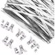 thumbnail image 4 of 800 Piezas Lazos de Papel Blanco ZHCH Lazos de Bolsa Reutilizables 12 cm, 4 of 5