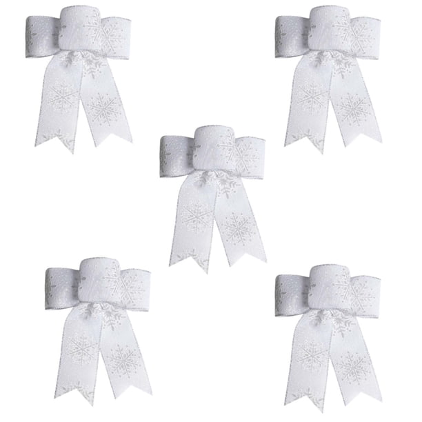 Christmas Bow Snowflake Bow Color Christmas Bow Window Ornament Bow